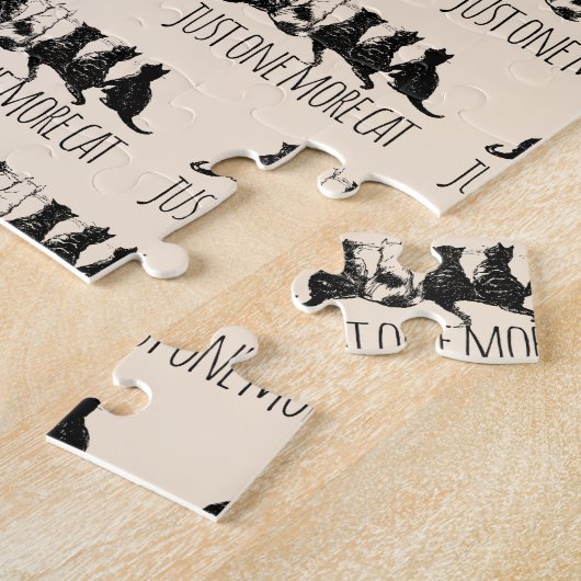 Just One More Cat Parent Pattern ジグソーパズル (側面)