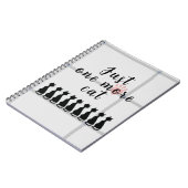 Just One More Cat - Spiral Photo Notebook ノートブック (左側)