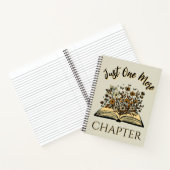 Just One More Chapter - 花を愛する読書家 - 本好き ノートブック (内部)