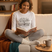Just One More Chapter Book Lover Floral Reading  トライブレンドＴシャツ