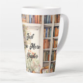 Just One More Chapter book lover Mug カフェラテマグ (右アングル)