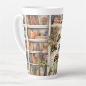 Just One More Chapter book lover Mug カフェラテマグ (左アングル)