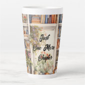 Just One More Chapter book lover Mug カフェラテマグ (正面)