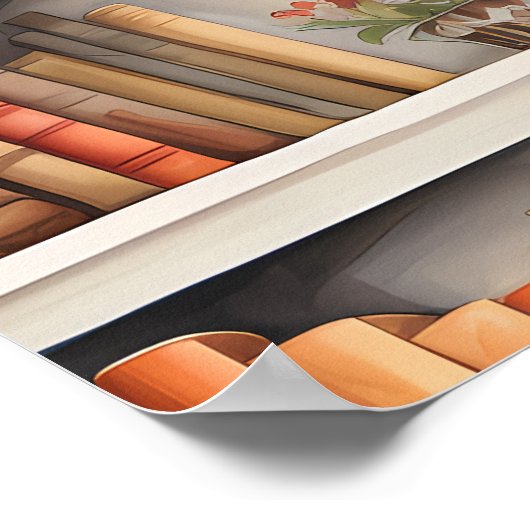 Just One More Chapter book lover Mug ポスター (角)