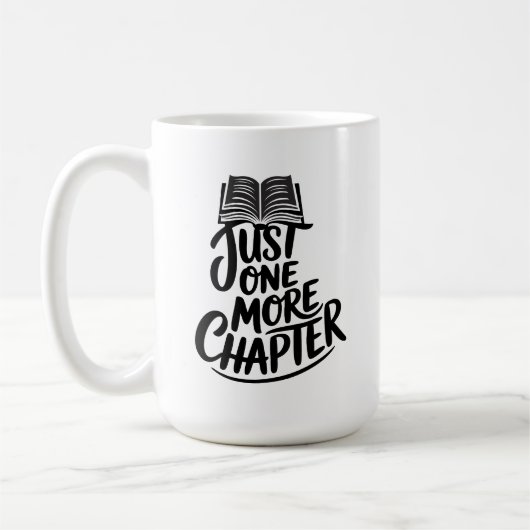 Just one more chapter - Book Lover - Reading コーヒーマグカップ (左)
