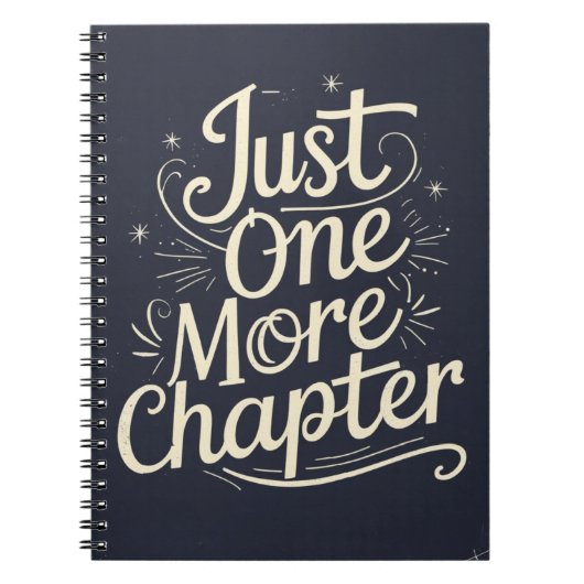 Just One More Chapter – Book Lover Reading ノートブック (正面)