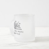 Just One More Chapter – Book Lover Reading Quote フロストグラスマグカップ (正面左)