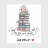 Just One More Chapter - Cozy Book Loverデザイン シール (シート)