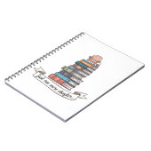 Just One More Chapter - Cozy Book Loverデザイン ノートブック (左側)