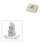 Just One More Chapter - Cozy Book Loverデザイン ラバースタンプ (押印)