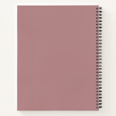 Just One More Chapter Dusty Pink Spiral Notebook ノートブック (裏面)