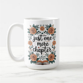 Just One More Chapter – Floral Book Lover コーヒーマグカップ