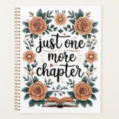 Just One More Chapter – Floral Book Lover プランナー手帳 (正面)