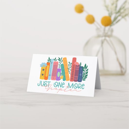 Just One More Chapter – Floral Book Lover ロイヤリティカード (正面)