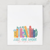 Just One More Chapter – Floral Book Lover ロイヤリティカード (外部開封)