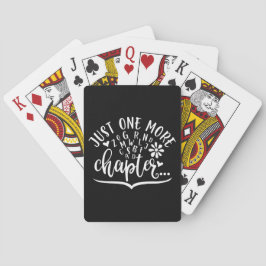 Just One More Chapter. Funny Reading Design トランプ