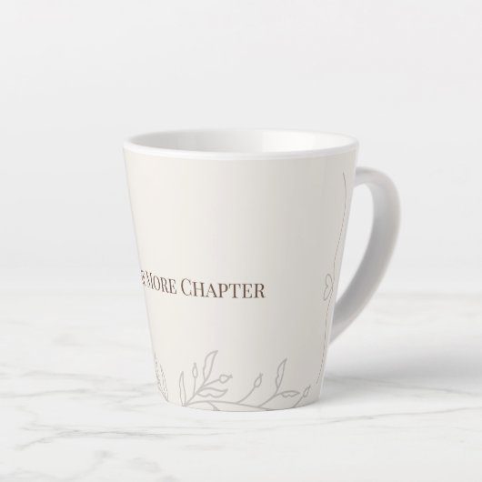 Just One More Chapter Latte Mug カフェラテマグ (右アングル)
