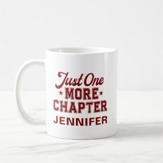 Just One More Chapter Mug Maroon Bookworm コーヒーマグカップ