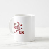 Just One More Chapter Mug Maroon Bookworm コーヒーマグカップ (正面左)