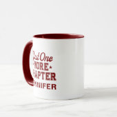 Just One More Chapter Mug Maroon Bookworm マグカップ (正面左)