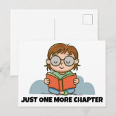 Just One More Chapter, Reading Book Worm ポストカード (正面/裏面)