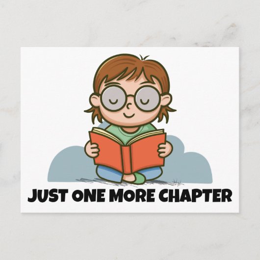 Just One More Chapter, Reading Book Worm ポストカード (正面)