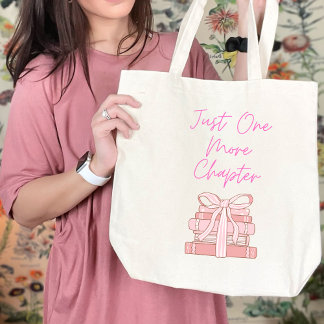 Just one more chapter tote bag gift book lover トートバッグ