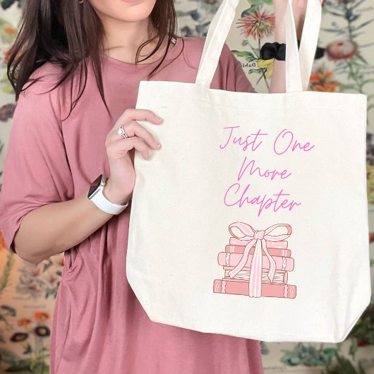 Just one more chapter tote bag gift book lover トートバッグ