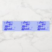 Just One More Drink Funny Retro Text ペットボトルラベル (シングルラベル)