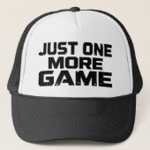 Just One More Game | Gamer Humor キャップ (正面)