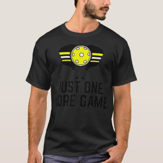 just one more game pickleball paddle ball sport pl tシャツ