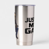 Just One More Gamer Skeleton | Gaming Dark Humor 保温保冷タンブラー (左面)