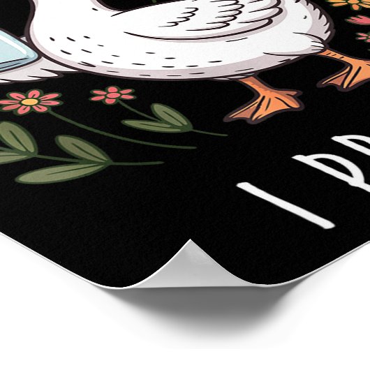 Just One More Jar Funny Goose Canning  ポスター (角)