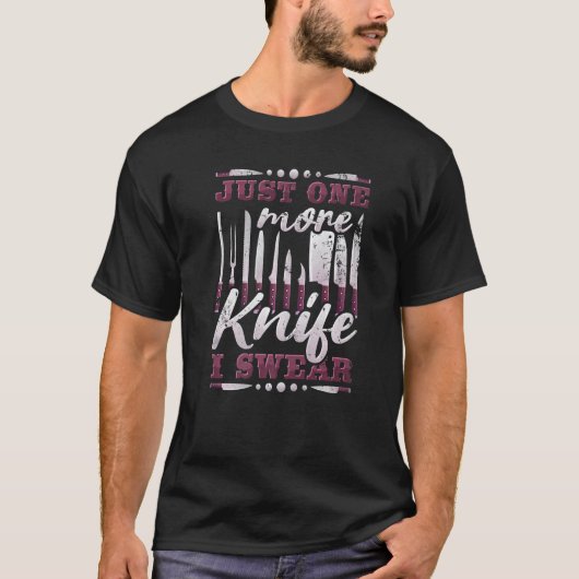 Just One More Knife I Swear, Knife Collector Premi Tシャツ (正面)