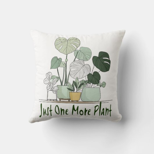 Just One More Plant クッション (裏面)