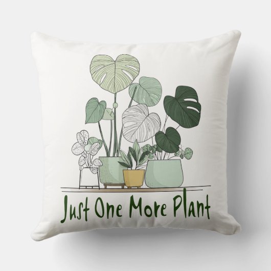 Just One More Plant クッション (裏面)