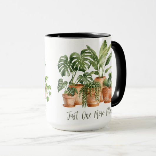 Just One More Plant Funny Houseplant Coffee Mug マグカップ (正面右)