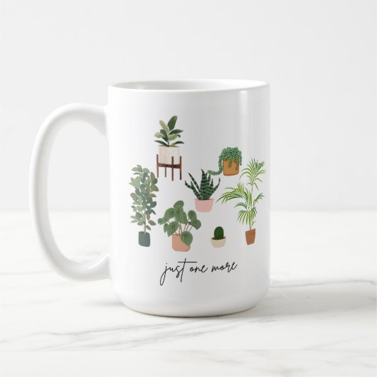 Just One More Plant lover, Plant lover green plant コーヒーマグカップ (左)