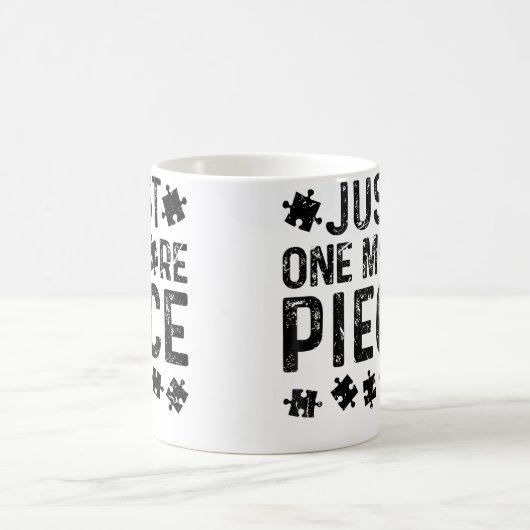 Just One More Puzzle Piece コーヒーマグカップ (中央)