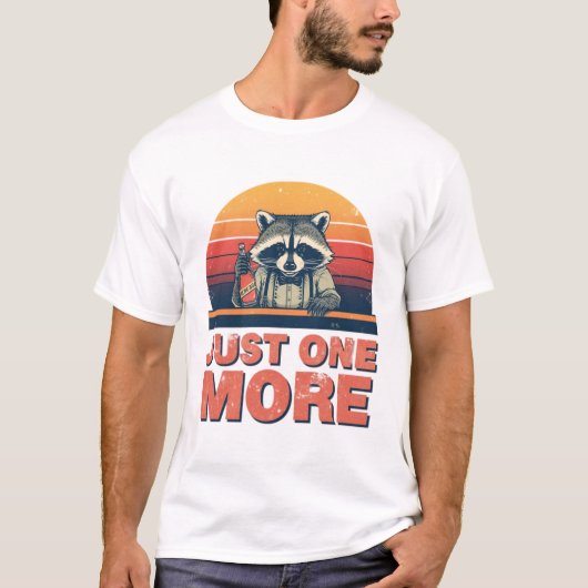 Just One More Raccoon Bartender Shirt Tシャツ (正面)