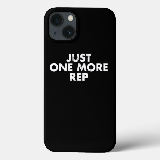 Just One More Rep Weightlifting Bodybuilding Gym T Case-Mate iPhoneケース (裏面)