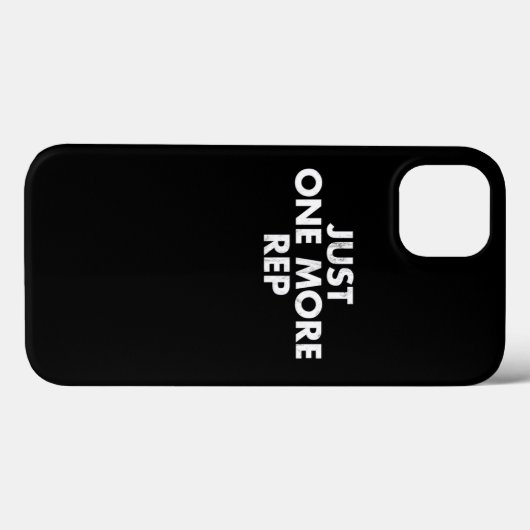 Just One More Rep Weightlifting Bodybuilding Gym T Case-Mate iPhoneケース (裏面 (横))