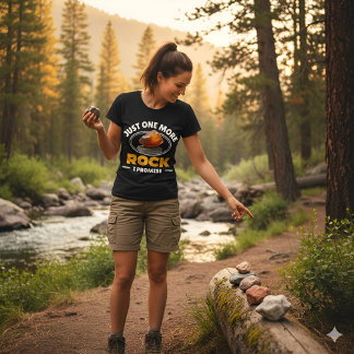 Just One More Rock I Promise - Rocks Collecting Tシャツ