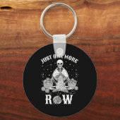 Just One More Row Crochet Skeleton Crocheting Knit キーホルダー (正面)