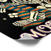 Just One More Row Crochet Skeleton Crocheting Knit ポスター (角)