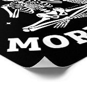 Just One More Row Crochet Skeleton Crocheting Knit ポスター (角)