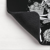 Just One More Row Crochet Skeleton Crocheting Knit マウスパッド (コーナー)