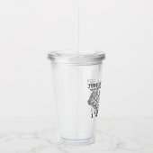 Just One More Row I'm Hooked Crochet Hook and Yarn アクリルタンブラー (右)