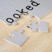 Just One More Row I'm Hooked Crochet Hook and Yarn ジグソーパズル (側面)