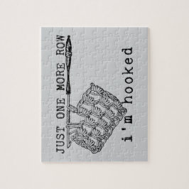 Just One More Row I'm Hooked Crochet Hook and Yarn ジグソーパズル
